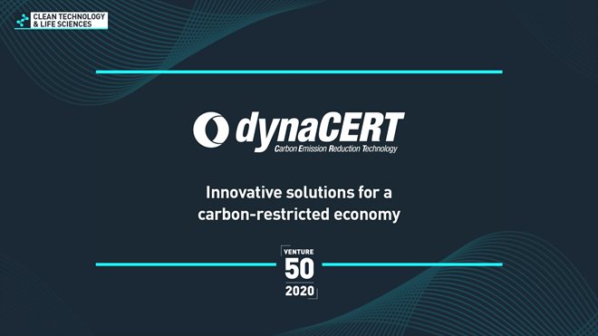 VIDEO dynaCERT Number 1 Ranked Company Across All Sectors on 2020 TSX Venture 50