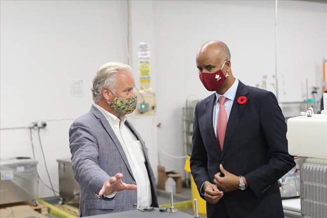 On Oct 30 2020 the Honorable Ahmed Hussen (MP York South-Weston) toured dynaCERTand39s Toronto assembly plant and learned about HydraGEN™ Technology from DYA COO andamp Chief Engineer Robert Maier
